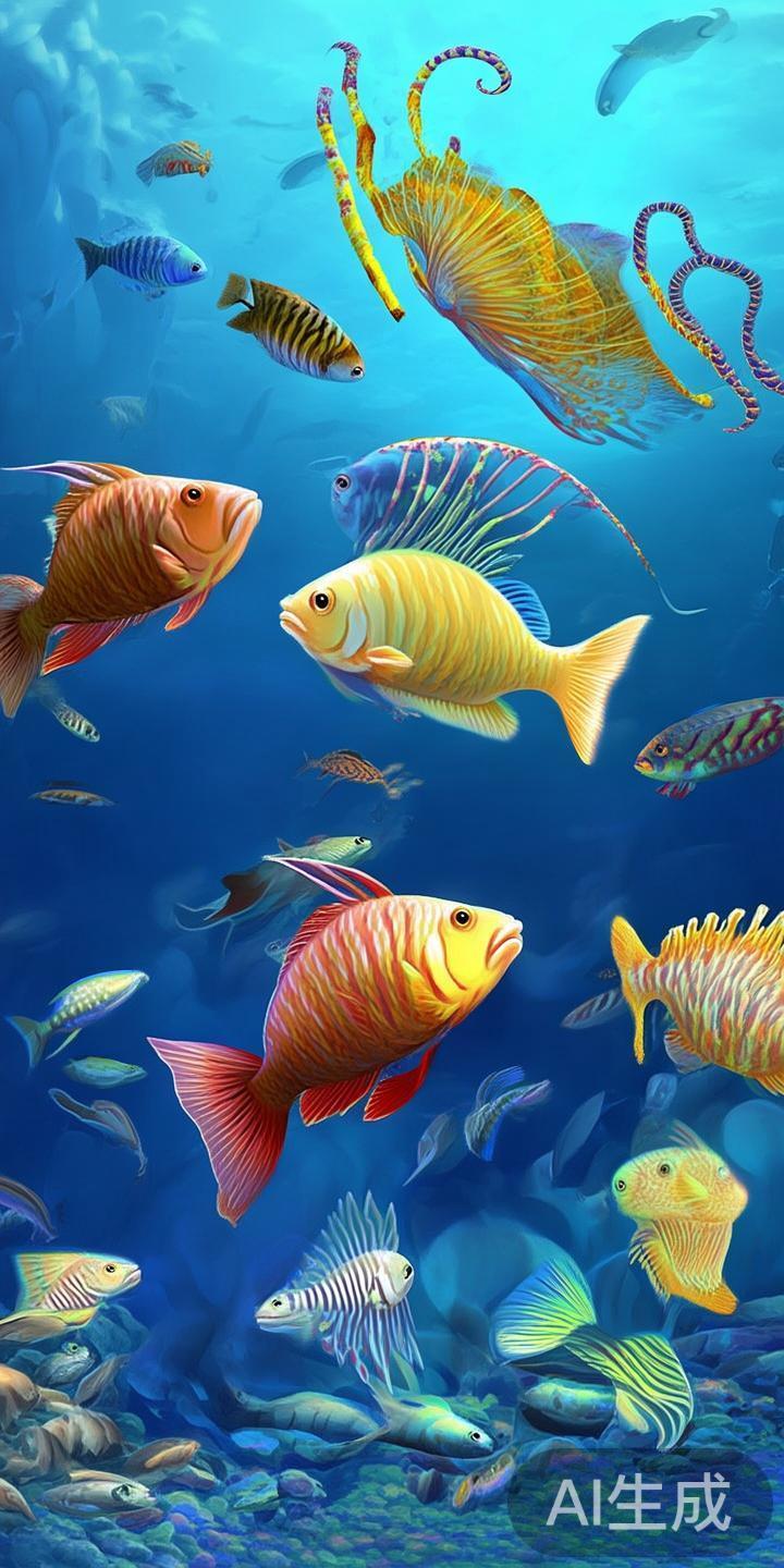 值得注意的是，游戏中的鱼类丰富多样，例如大跳鱼、金
